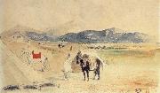 Eugene Delacroix, Encampment in Morocco between Tangiers and Meknes